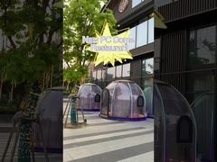 Tente résistante à la chaleur de dôme de polycarbonate de tente transparente debout libre de la bulle 10x10