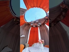 Événements à 360 degrés Hôtel résistant à l'eau UV Résistance Star PC Glamping Igloo Domes géodésiques Maison