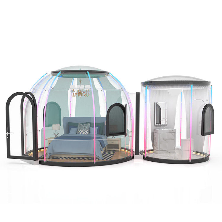 Tente extérieure faite sur commande de bulle de l'épaisseur 5mm de tente de bulle de Glamping de couleur