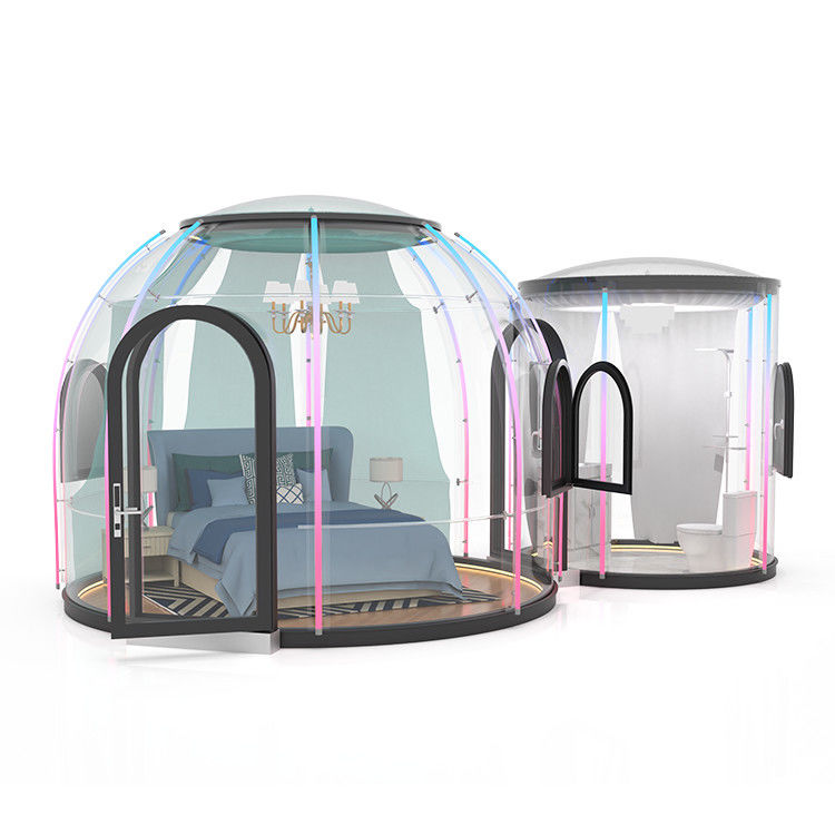 Tente extérieure faite sur commande de bulle de l'épaisseur 5mm de tente de bulle de Glamping de couleur