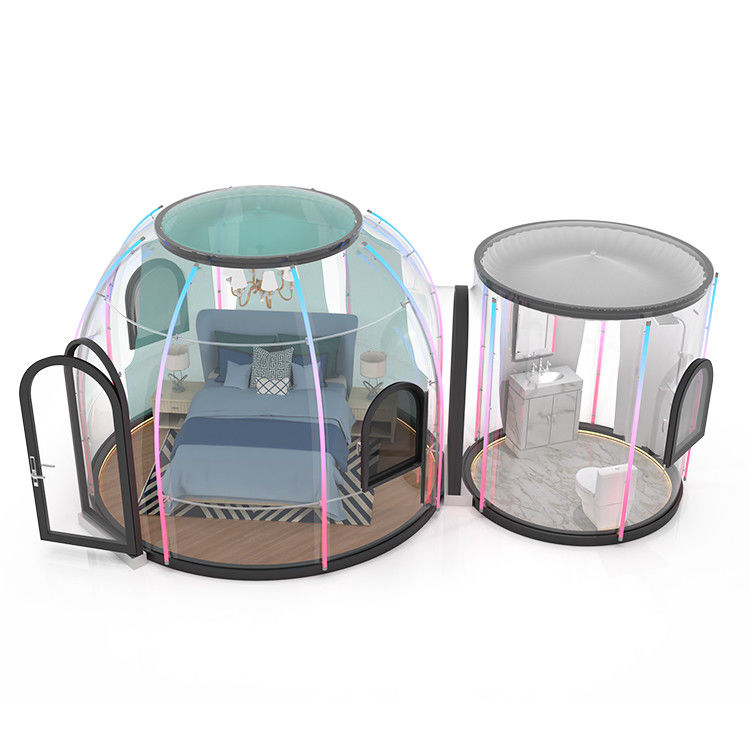 Tente extérieure faite sur commande de bulle de l'épaisseur 5mm de tente de bulle de Glamping de couleur
