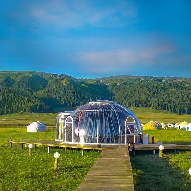 les tentes claires de bulle de 6m imperméabilisent la Chambre de dôme de polycarbonate pour diner ou épouser