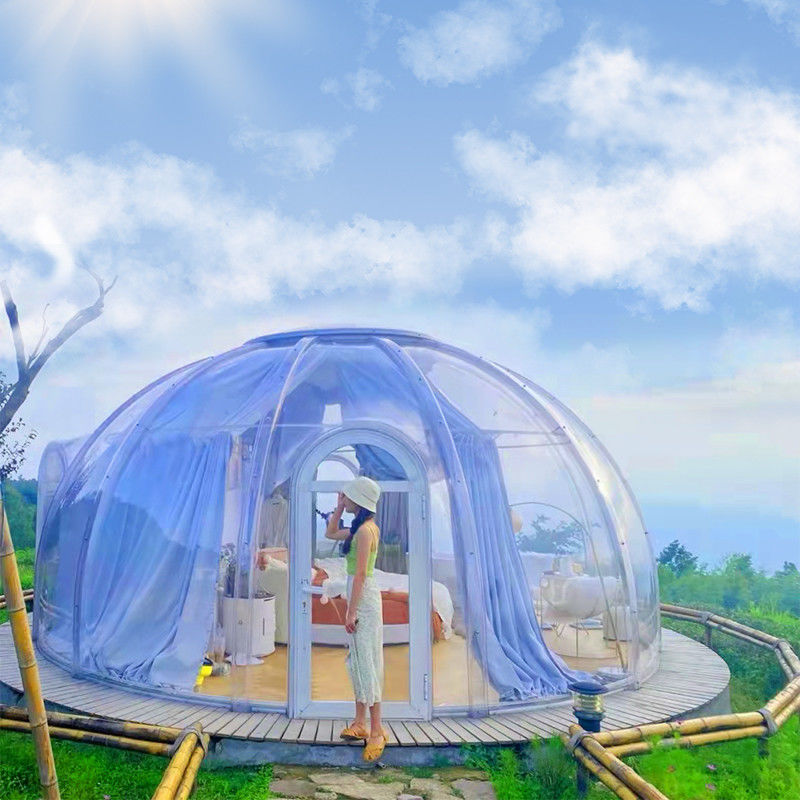 les tentes claires de bulle de 6m imperméabilisent la Chambre de dôme de polycarbonate pour diner ou épouser
