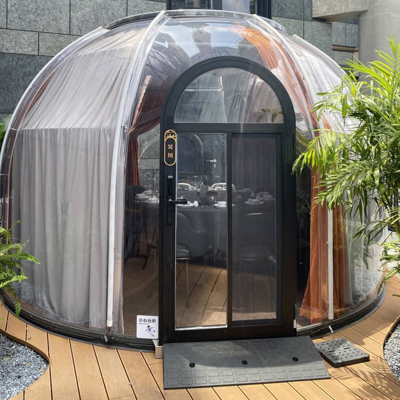 Tente à bulles igloo ronde PC transparente et transparente pour le camping et les événements en plein air