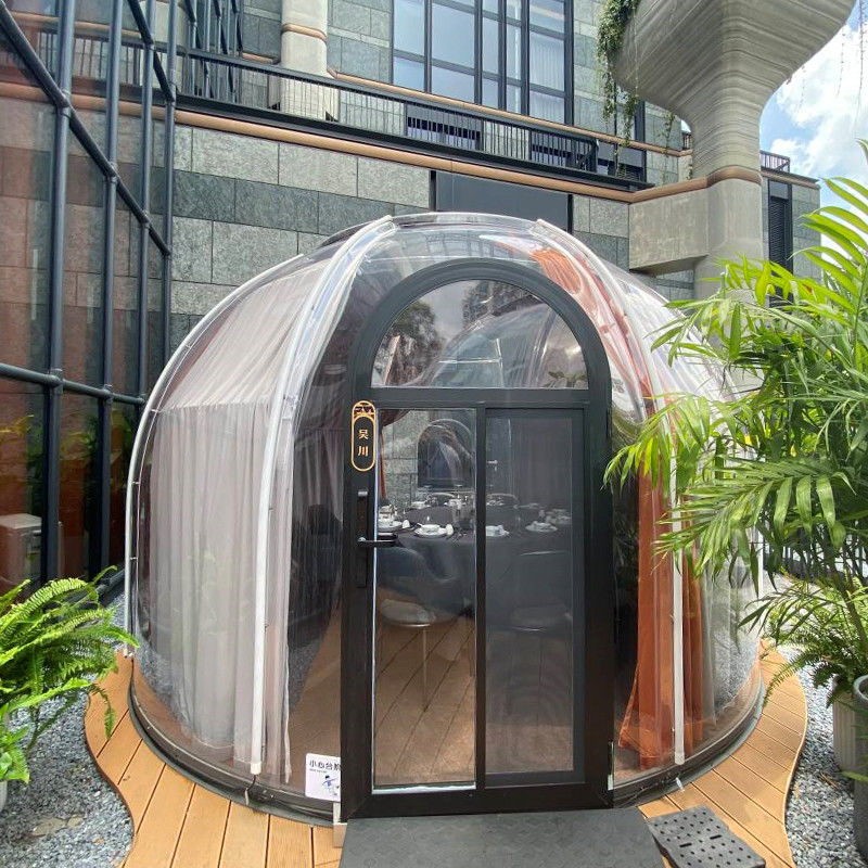 Tente à bulles igloo ronde PC transparente et transparente pour le camping et les événements en plein air