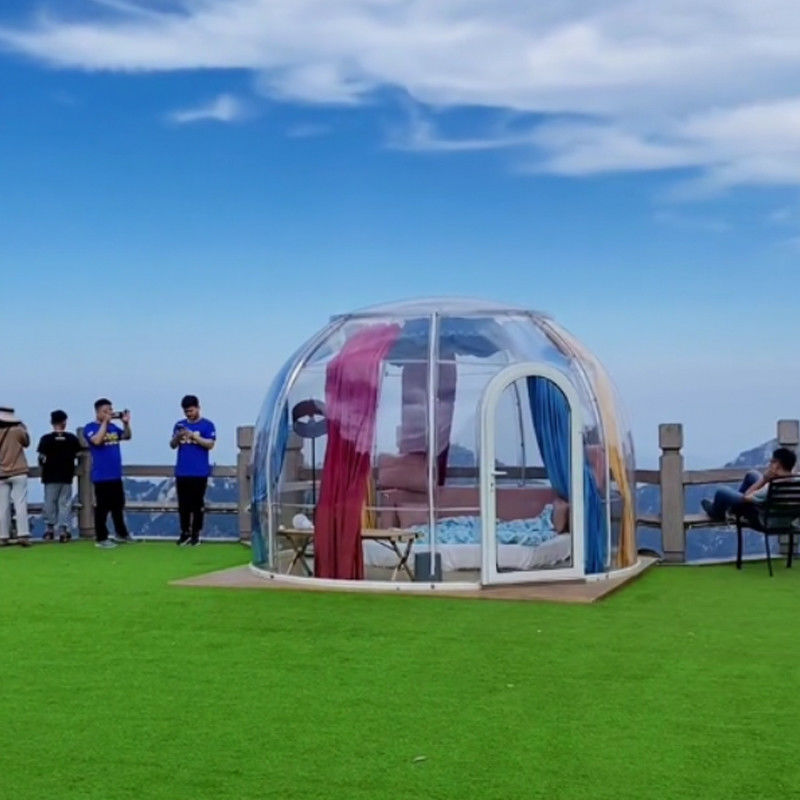 3m x 2,3m Tente à bulles Igloo imperméable PC Tente à dôme clair pour les fêtes et les événements