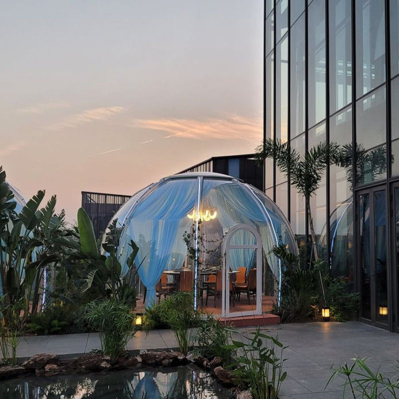 PC Dome House Glamping Bubble Tent Pour le camping en plein air et les fêtes dans la cour