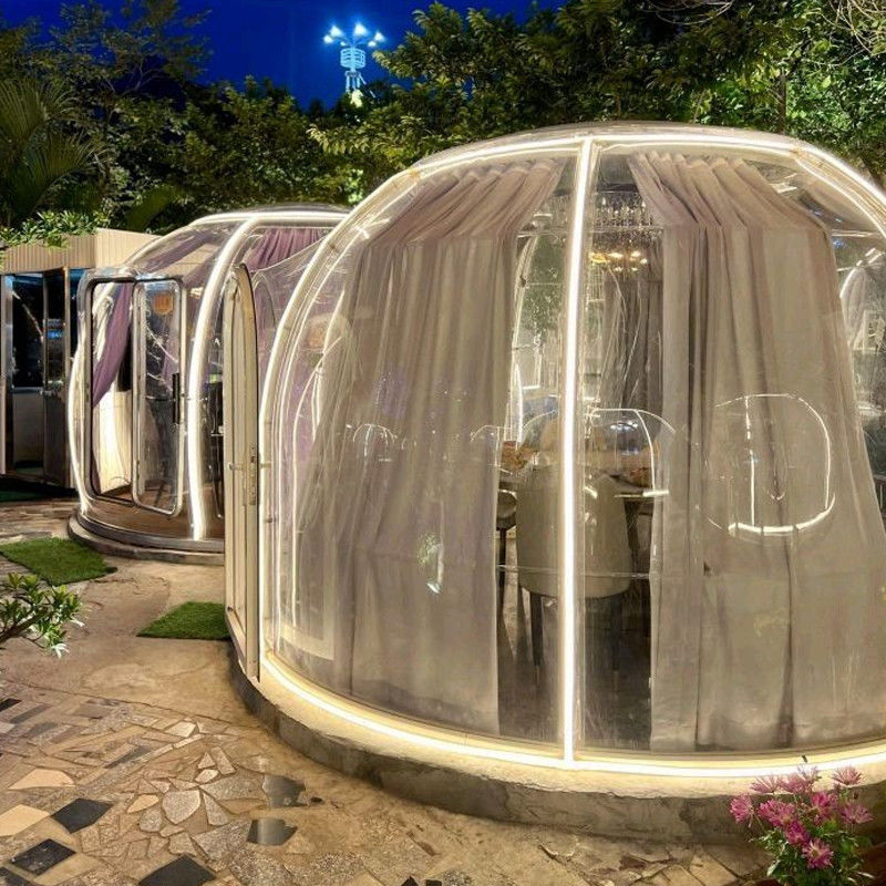 6m PC géodésique Dome clair Résistance aux UV 99,9% Dome maison pour les fêtes et les événements